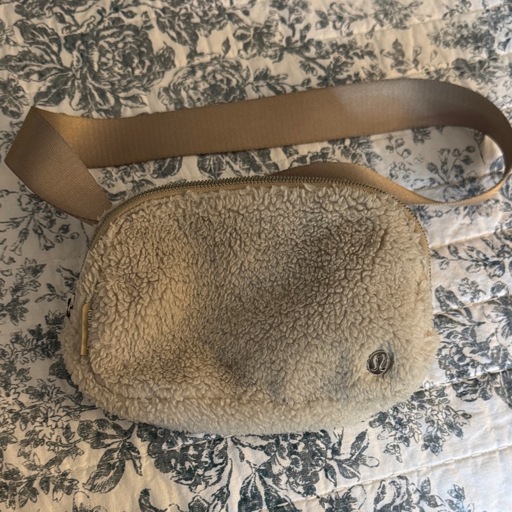 lululemon athletica Tan Sherpa Crossbody Bag